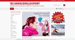 Desktop Screenshot of langolodellosport.com