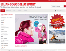 Tablet Screenshot of langolodellosport.com